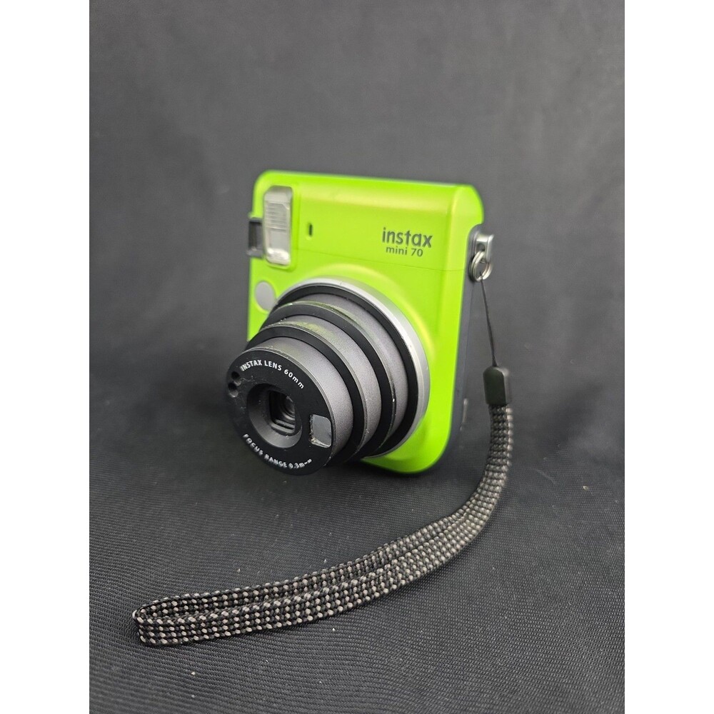 Fujifilm Instax Mini 70 Instant Film Camera Green Tested Working New Batteries